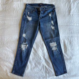 Hollister Women's low rise crop boyfriend jeans W 24- L25